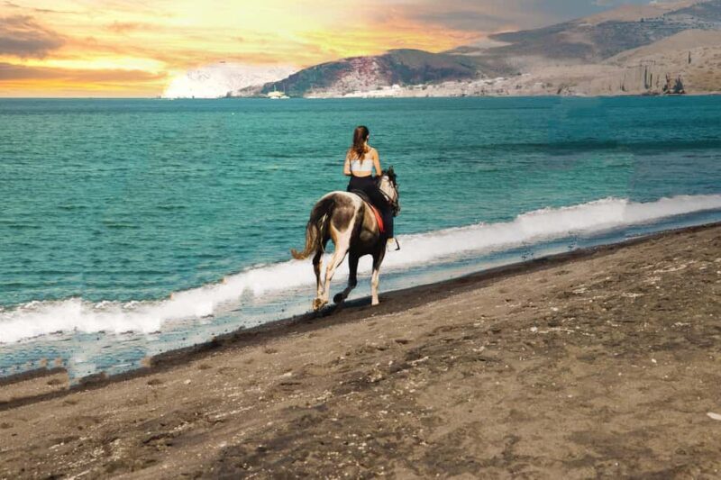 Santorini: Sunset Horse Riding Tour with Professional Photos - Key Points