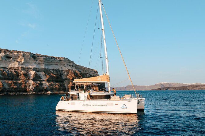 Santorini Sunset Sailing Cruise: Dinner, BBQ, Open Bar, Transfers - The Sum Up