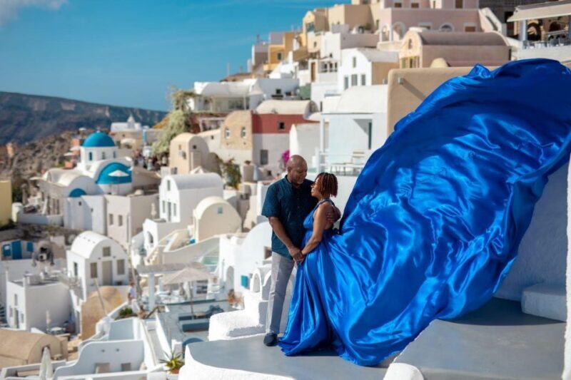 Santorini: Unique Flying Dress Photoshoot Experience - Authentic Insights from Reviewers