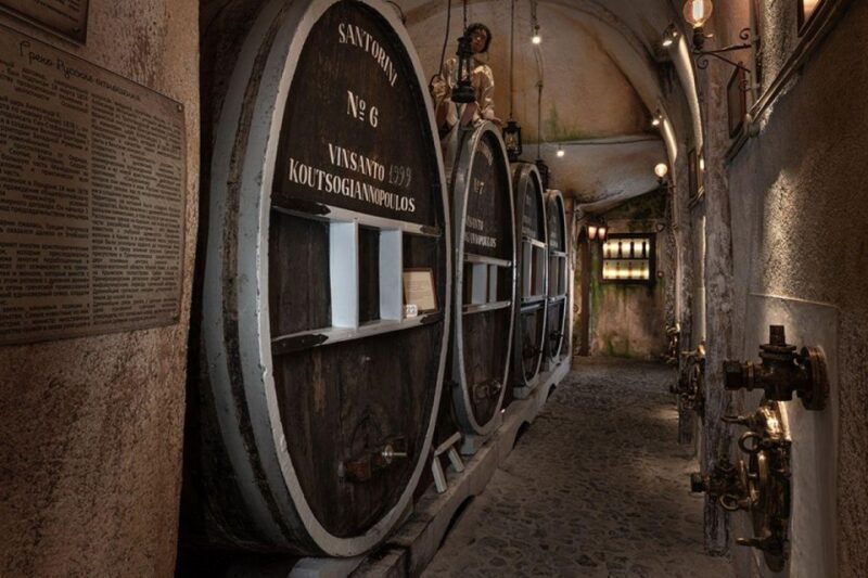 Santorini Visit Cave Wine museum and Wine tasting - The Experience in Detail