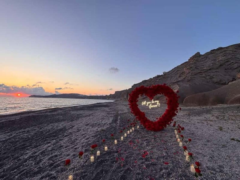 Santorini: Vlychada Beach Wedding Proposal with Heart Arch - FAQs