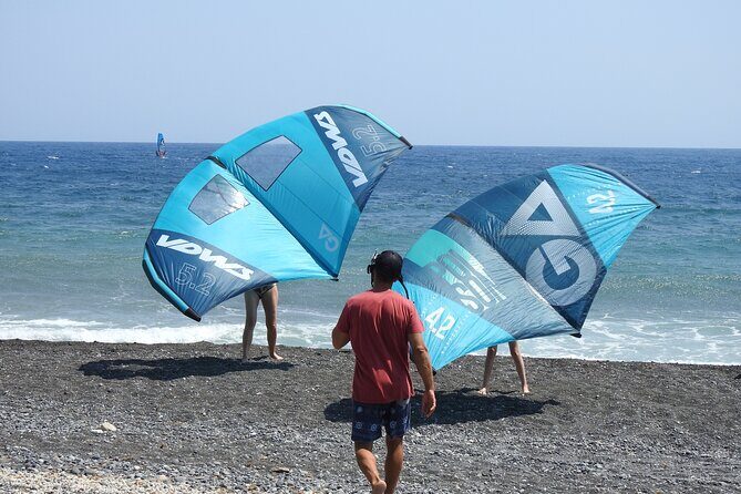 Santorini Wing Foil Surf Lesson for Beginners - An Overview of the Experience
