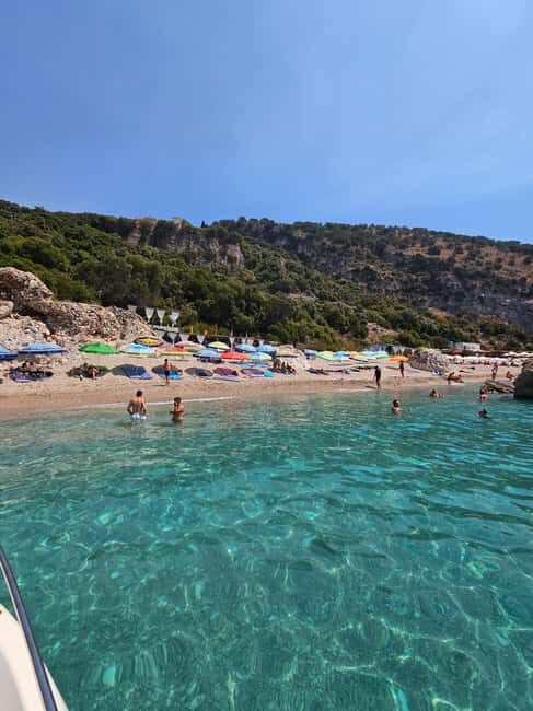 Sarandë: Boat Tour to Kroreza with Snorkel and free Umbrella - Rrojdhe Bay & Plazhi i Ushtarit: Quiet Coves