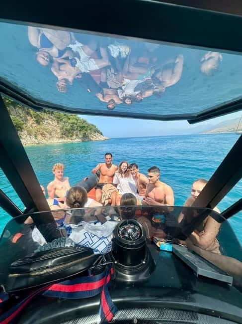 Sarandë: Boat tour to Krorza included umbrella&sunbeds - FAQ