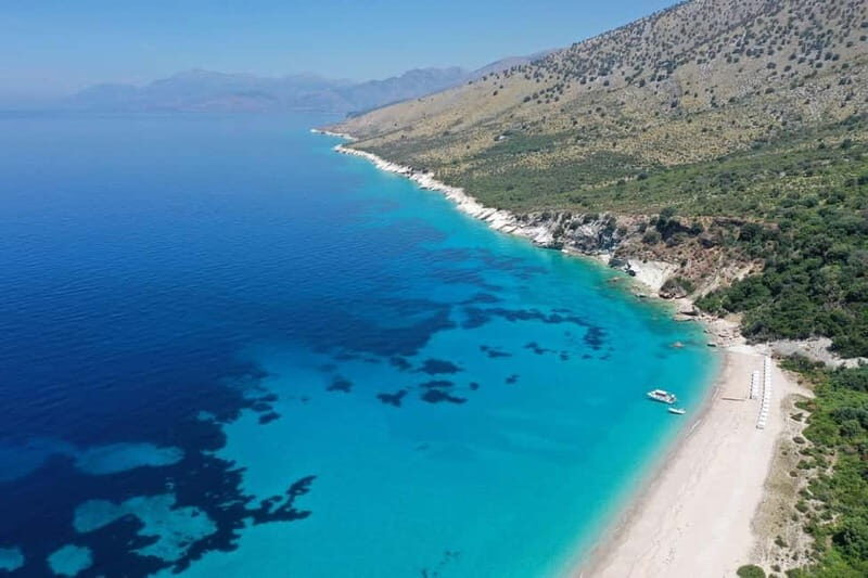 Sarandë: Boat tour to Krorza included umbrella&sunbeds - To sum it up...
