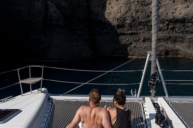 Semi Private Santorini Catamaran Tour - Setting the Scene: An Elegant and Intimate Boat