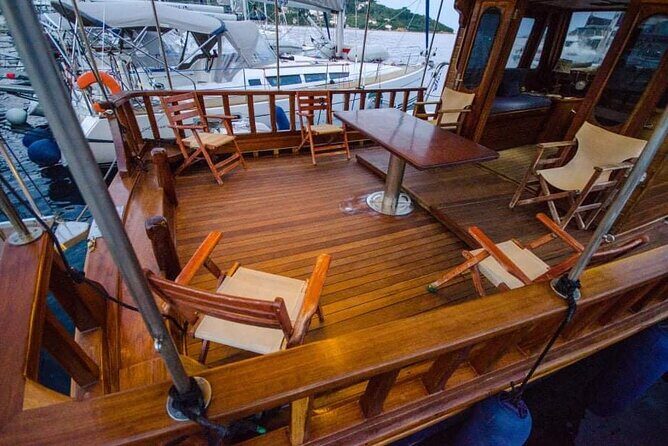 SemiPrivate Trip on 50ft Traditional Wooden Boat with Greek Lunch - Price and Value