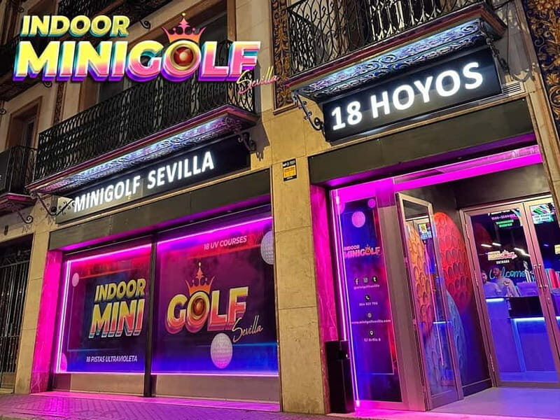 Seville: Indoor UV 18 hole Minigolf Experience - What to Expect from Sevilla’s UV Minigolf