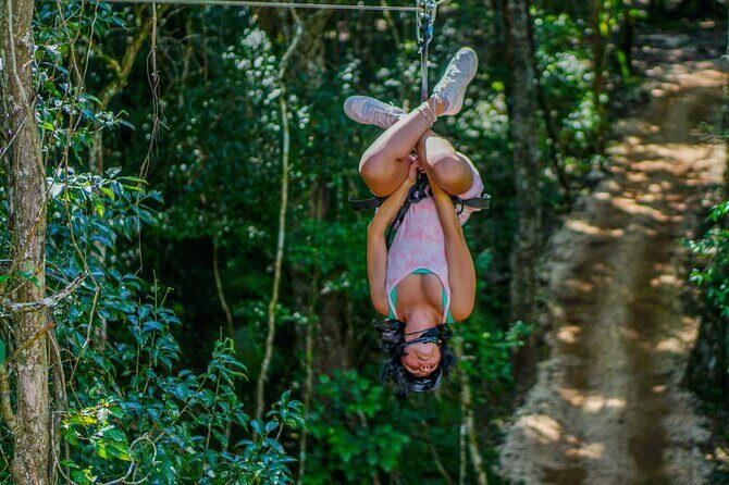 Shared ATV's and Zip Lines and Swimming in a Real Cenote. - Key Points