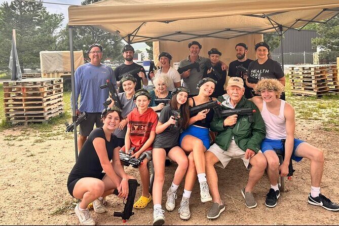 Shared Guided Outdoor Laser Tag Adventure in Colorado - The Setup