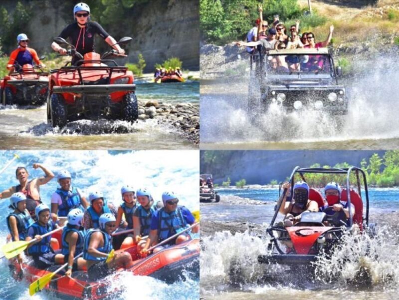 Side/Antalya: Jeep, Buggy, Rafting & Zipline Tour with lunch - Key Points