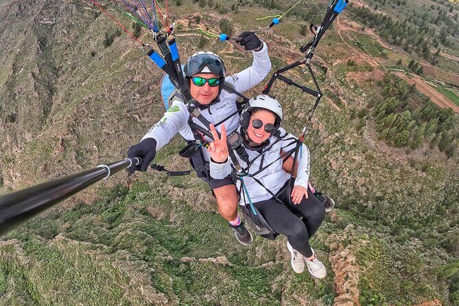 SILVER 1000m paragliding tandem flight above South Tenerife - What to Expect from Your Tenerife Paragliding Flight
