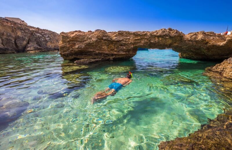 Sliema: Three Bay Cruise with Lunch & Optional Transfers - The Highlight: The Blue Lagoon on Comino