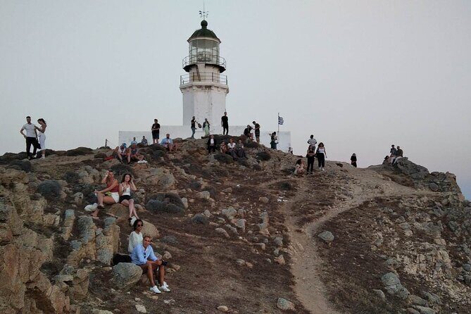 Small-Group Armenistis Lighthouse Sunset Tour in Mykonos - The Itinerary in Detail