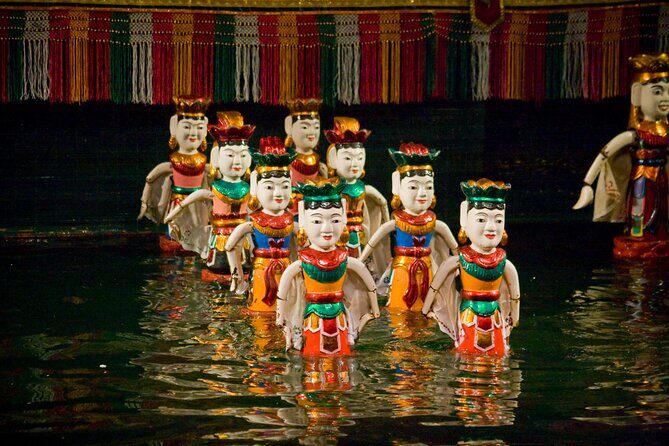 Small Group Hanoi Evening Tour with Cyclo and Water Puppet Show with Food - The Water Puppet Show at Thang Long Theater