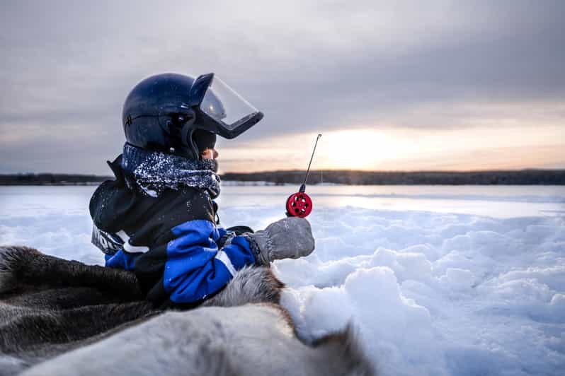 Snowmobile Safari with Ice Fishing Experience - Snowmobiling Through Lapland’s Forests