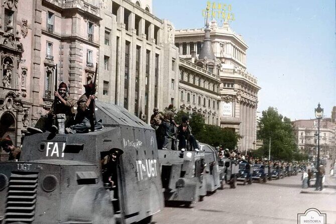 Spanish Civil War start of 2 World War, Guernica Franco - Stop 7: Victory Arch (Arco de la Victoria)
