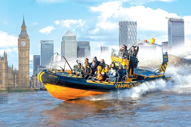 Speedboat Sightseeing: Embankment or Westminster Pier -45 Minutes - The Thrills and the Chills