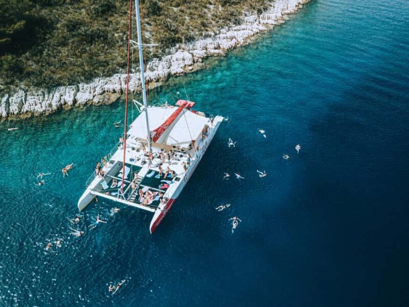 Split: Blue Lagoon & Trogir Boat Tour with Lunch and Drinks - Key Points