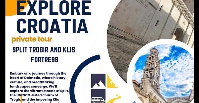 Split ,Trogir and Klis tour - The Itinerary in Detail