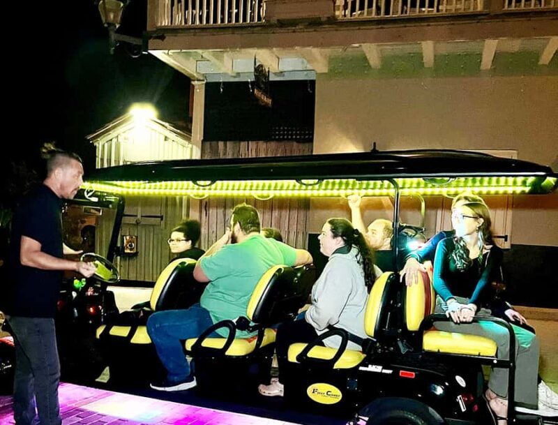 St.Augustine Ghost Tour on Premium Golf Cart with PiCk Up - Frequently Asked Questions