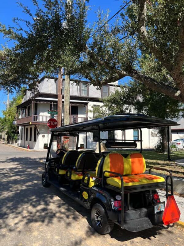 St.Augustine History Tour on Premium Golf Cart with PiCk Up - Frequently Asked Questions