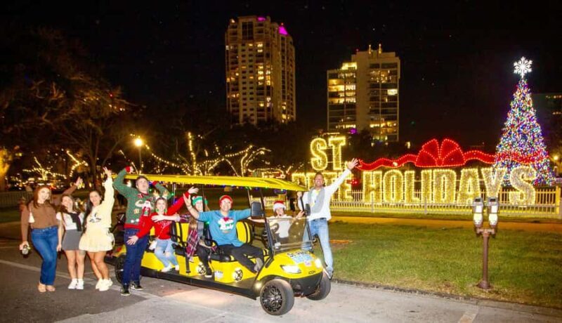 St. Pete Christmas Lights Golf Cart Tour - An Overview of the Tour Experience
