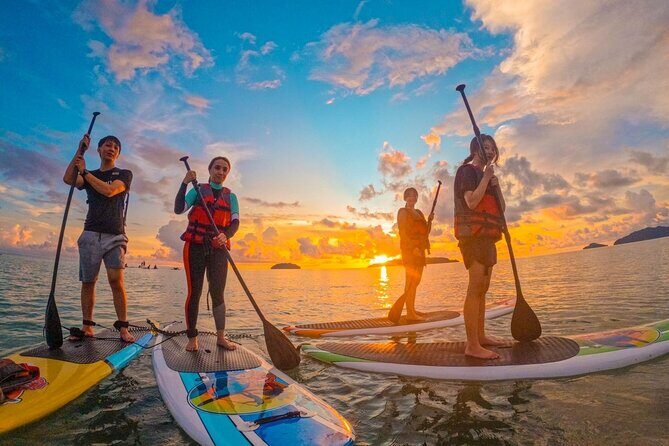 Stand Up Paddle Boarding with Sunrise/Sunset Tour at Kota Kinabalu with transfer - What’s Included and What’s Not