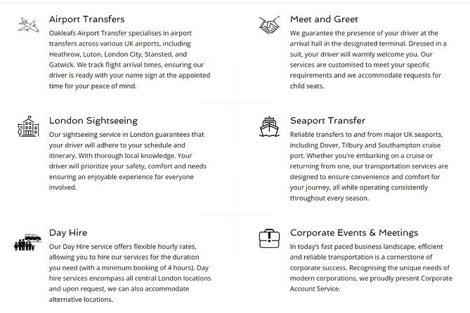 Stansted Airport - To & From Central London - Meet & Greet - Key Points