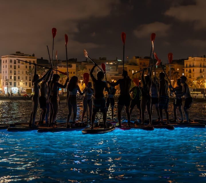 Starlight Paddlesurf during the night in Barcelona - An In-Depth Look at the Night Paddlesurf Experience in Barcelona