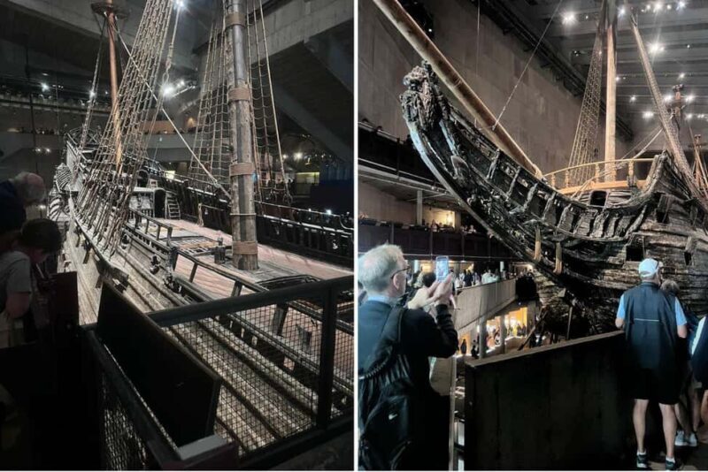 Stockholm: Vasa Museum, Vrak & Canal Live Guided Boat Tour - Key Points
