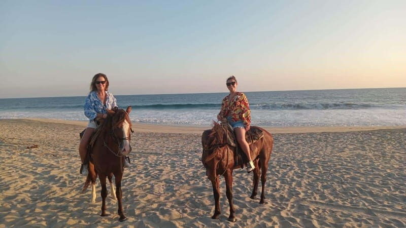 Sunset by Horse on the Beach - Sunset by Horse on the Beach: An Authentic Ride in Oaxaca