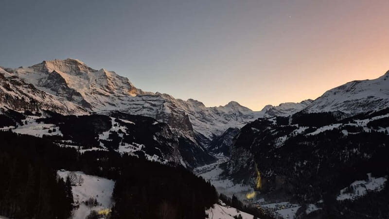 Sunset Hike with Cheese Fondue in Wengen - Key Points
