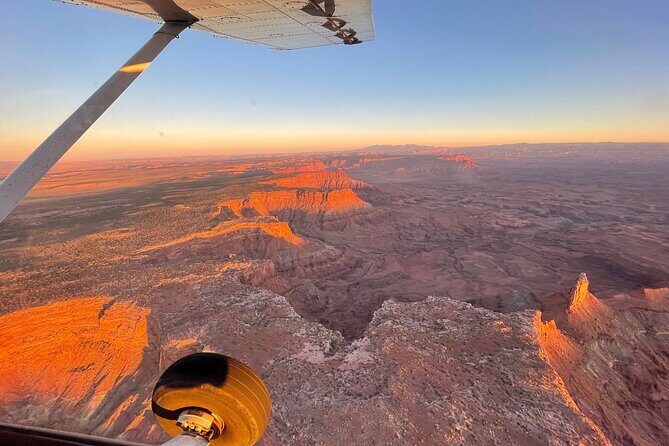 Sunset in Canyon Country Airplane Tour- 60 Min - An Introduction to the Moab Sunset Airplane Tour