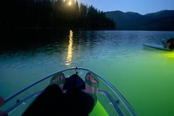 Sunset LED Clear Kayak Rentals for Glacier Park - The Scenery and the Experience