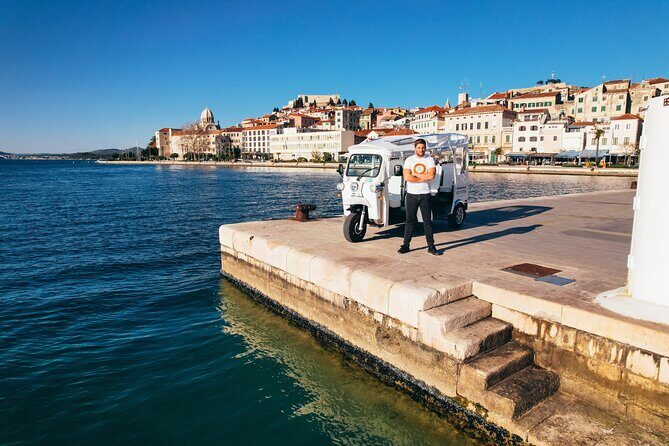 Sunset panorama and 3 Fortresses Sibenik Tuk Tuk Tour - A Close Look at the Sibenik Tuk Tuk Tour