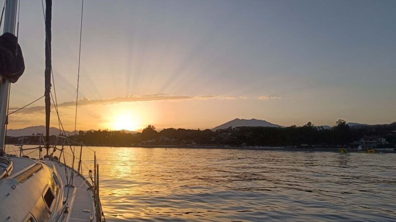 Sunset Sailing in Private Sailboat Puerto Banus Marbella - Key Points