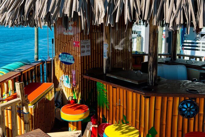Sunset Tailfins Tiki Boat Crab Island(1.5Hours) - Frequently Asked Questions