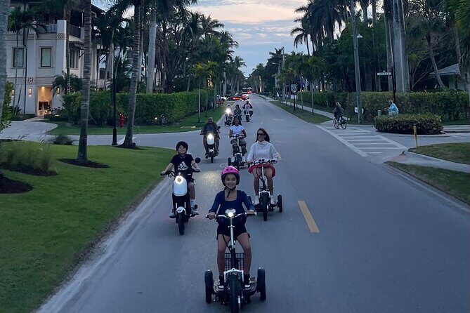 Sunset Tour of Naples Florida by Trike and Moped - Family Fun - Key Points