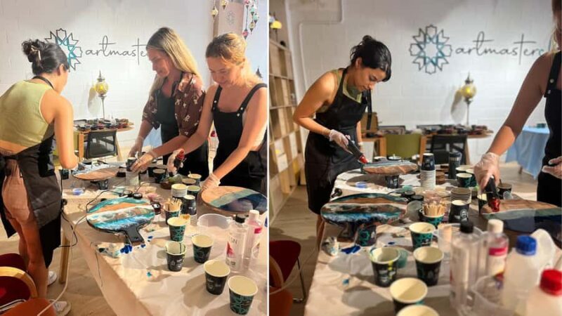 Sydney: Resin Art Classes - Cheeseboards & Coasters - Authentic Feedback from Participants