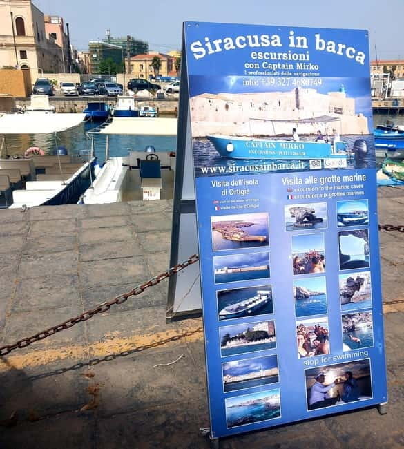 Syracuse: Ortigia Island Boat Tour with Captain Mirko - Key Points