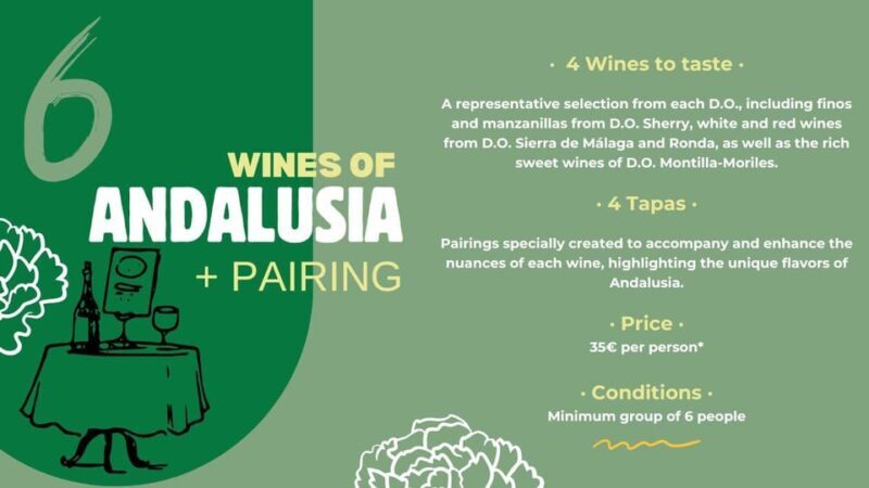 Tasting: Wines of Andalusia and Pairing - What You Can Expect During the Tour