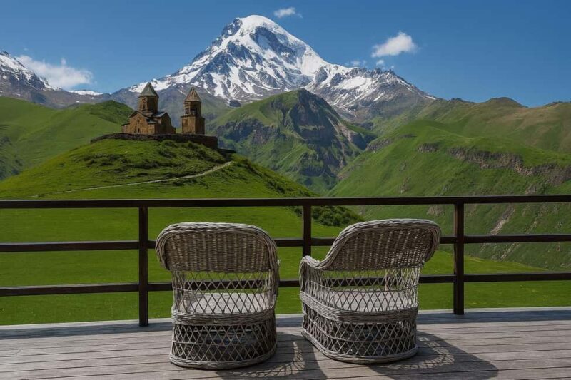 Tbilisi to Kazbegi Gudauri Ananuri Zhinvali Group GuidedTour - Key Points