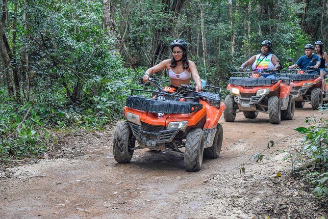 The best adrenaline day Atvs shared, ziplines and cenote Playa del Carmen - Key Points