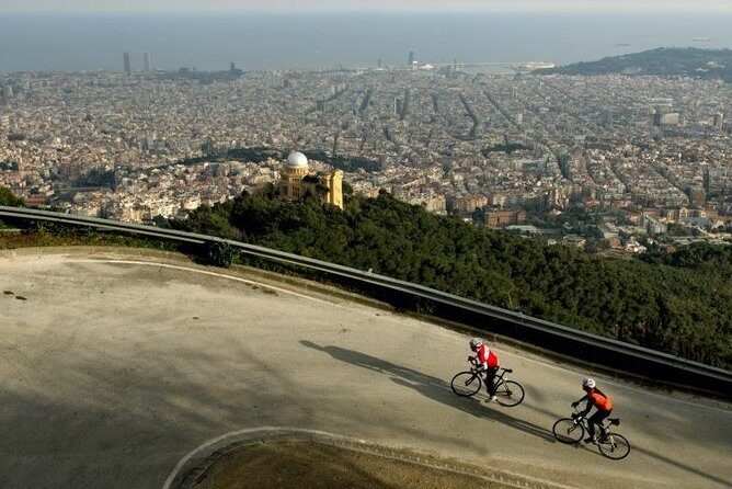The hills around Barcelona by roadbike, private tour. Pick up/drop off included. - The Top of Tibidabo: A Scenic Climax