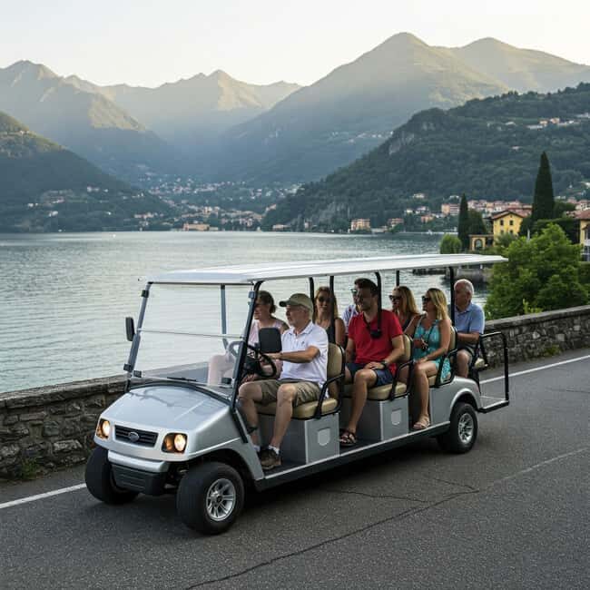 The iconic Como tour  Golf Car Tour  2 hours - Key Points