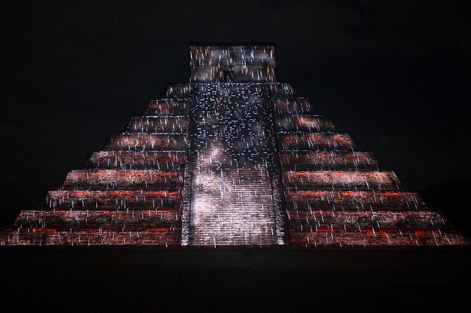 The majestic night show of kukulkan in Chichen Itza Valladolid & Cenote included - Key Points