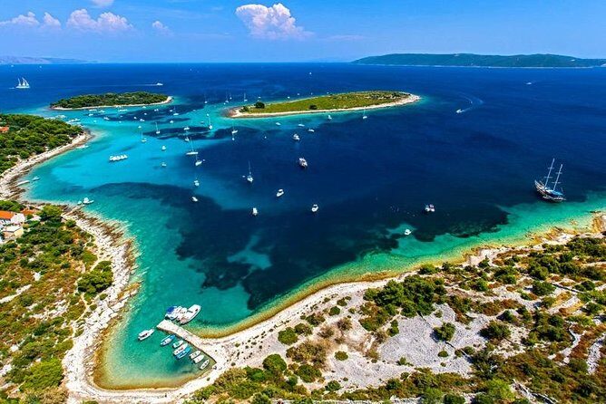 Three Island Cruise Tour Featuring the Blue Lagoon and Solta - Boarding and Starting the Adventure