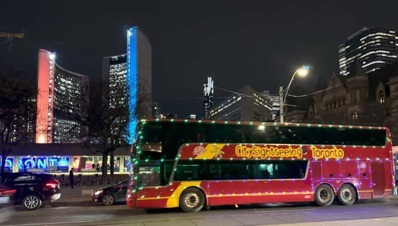 Toronto: Festive Lights Bus Tour - Transportation and Practical Details