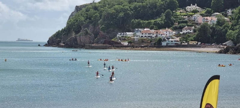 Torquay: Solo & Giant SUP Board Rentals - Exploring the Water of Babbacombe Bay